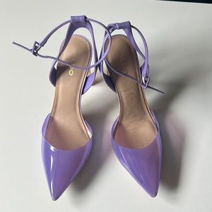 Aldo Jelly Pumps with 4 inch Ombré heels and ankle strap. Size 8.5.